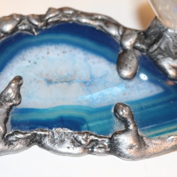 Blue Rock, Granite Slice, Blue Stone, Blue Crystal, Blue Granite, Rock Art, Rock - Picture 1 of 12